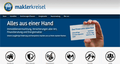 Desktop Screenshot of maklerkreisel.de