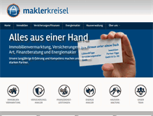 Tablet Screenshot of maklerkreisel.de